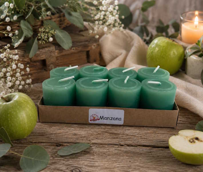 Velas aroma Manzana Verde